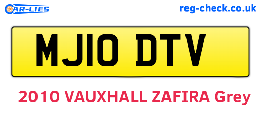 MJ10DTV are the vehicle registration plates.