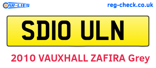 SD10ULN are the vehicle registration plates.