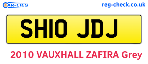 SH10JDJ are the vehicle registration plates.