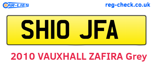 SH10JFA are the vehicle registration plates.