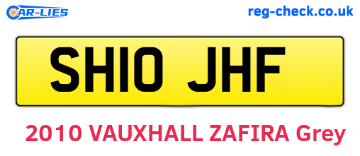 SH10JHF are the vehicle registration plates.