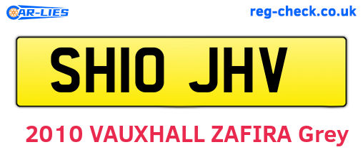 SH10JHV are the vehicle registration plates.