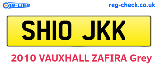 SH10JKK are the vehicle registration plates.