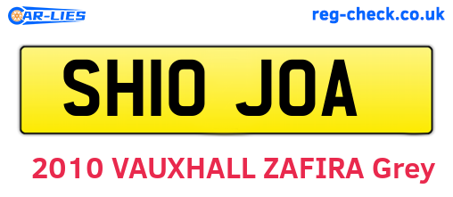SH10JOA are the vehicle registration plates.