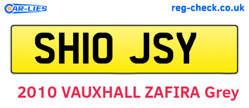 SH10JSY are the vehicle registration plates.