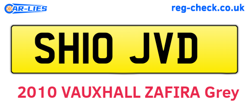 SH10JVD are the vehicle registration plates.