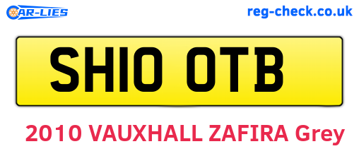 SH10OTB are the vehicle registration plates.