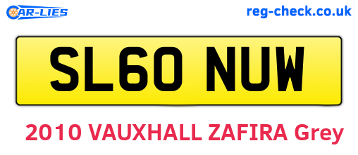 SL60NUW are the vehicle registration plates.