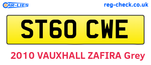 ST60CWE are the vehicle registration plates.