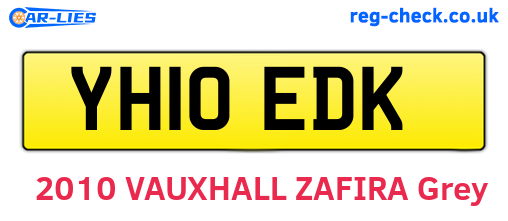 YH10EDK are the vehicle registration plates.