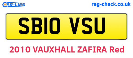 SB10VSU are the vehicle registration plates.