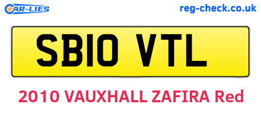 SB10VTL are the vehicle registration plates.