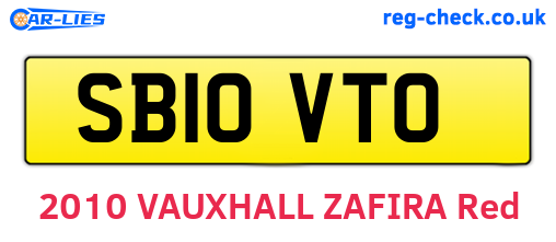 SB10VTO are the vehicle registration plates.