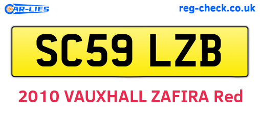 SC59LZB are the vehicle registration plates.