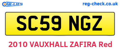 SC59NGZ are the vehicle registration plates.