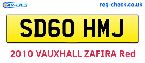 SD60HMJ are the vehicle registration plates.