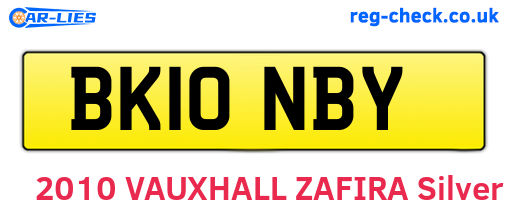 BK10NBY are the vehicle registration plates.