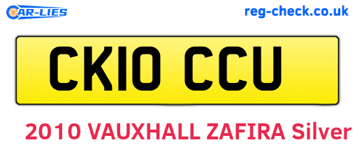 CK10CCU are the vehicle registration plates.