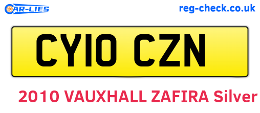 CY10CZN are the vehicle registration plates.