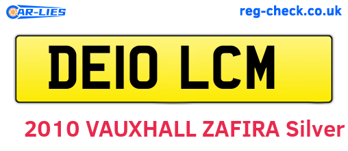 DE10LCM are the vehicle registration plates.