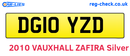 DG10YZD are the vehicle registration plates.