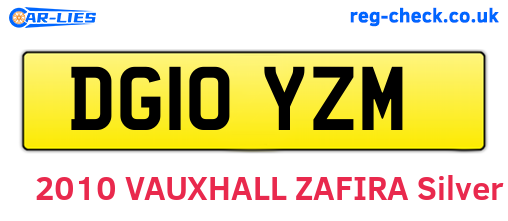 DG10YZM are the vehicle registration plates.