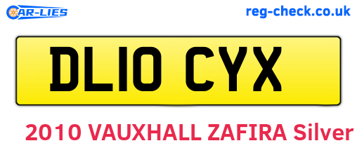 DL10CYX are the vehicle registration plates.