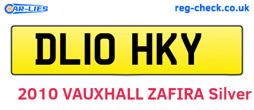 DL10HKY are the vehicle registration plates.