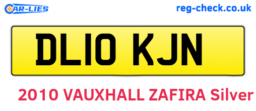 DL10KJN are the vehicle registration plates.