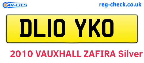 DL10YKO are the vehicle registration plates.
