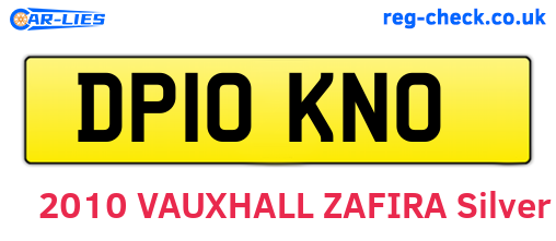 DP10KNO are the vehicle registration plates.