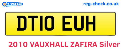 DT10EUH are the vehicle registration plates.