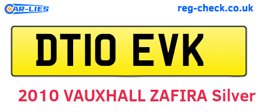 DT10EVK are the vehicle registration plates.