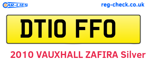 DT10FFO are the vehicle registration plates.