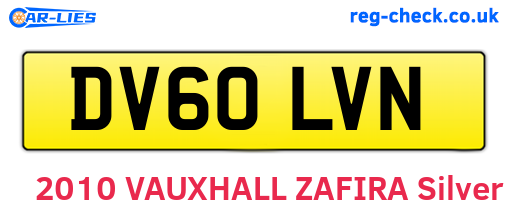 DV60LVN are the vehicle registration plates.