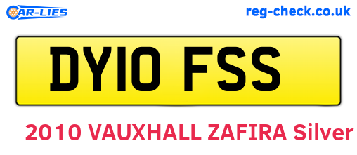 DY10FSS are the vehicle registration plates.