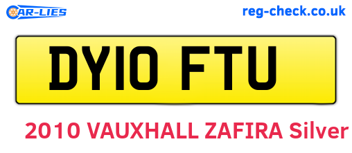 DY10FTU are the vehicle registration plates.