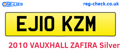 EJ10KZM are the vehicle registration plates.