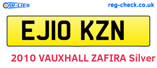 EJ10KZN are the vehicle registration plates.