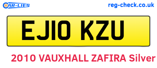 EJ10KZU are the vehicle registration plates.