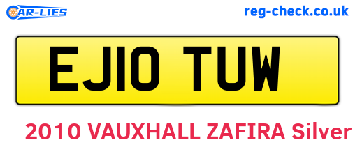 EJ10TUW are the vehicle registration plates.