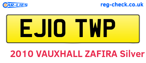 EJ10TWP are the vehicle registration plates.