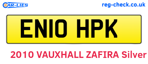 EN10HPK are the vehicle registration plates.