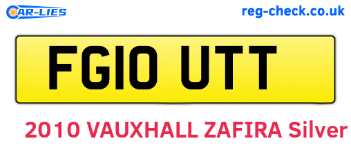FG10UTT are the vehicle registration plates.