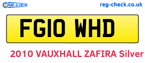 FG10WHD are the vehicle registration plates.