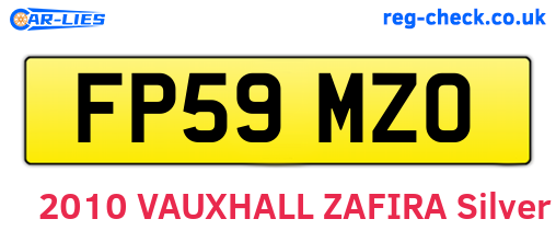 FP59MZO are the vehicle registration plates.