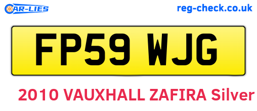 FP59WJG are the vehicle registration plates.
