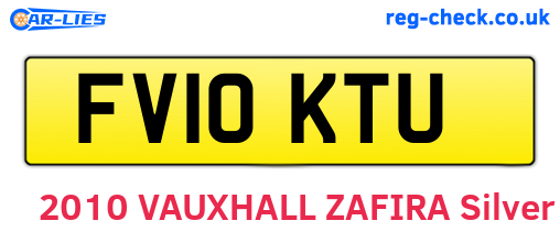 FV10KTU are the vehicle registration plates.