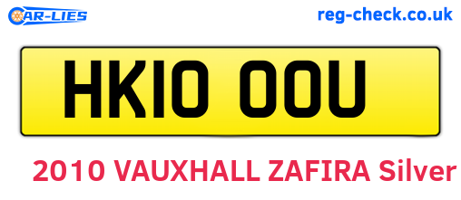 HK10OOU are the vehicle registration plates.