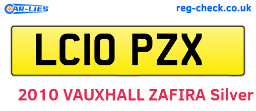 LC10PZX are the vehicle registration plates.